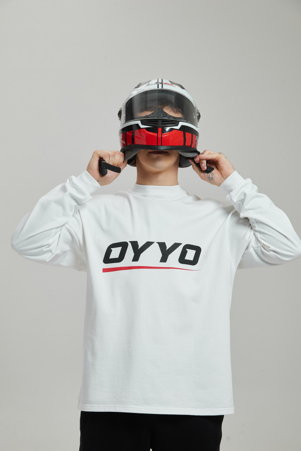 Лонгслив OYYO RACER RED белый L