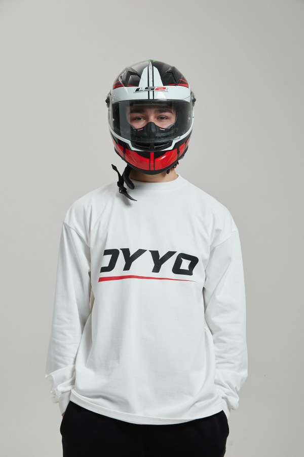 Лонгслив OYYO RACER RED белый L