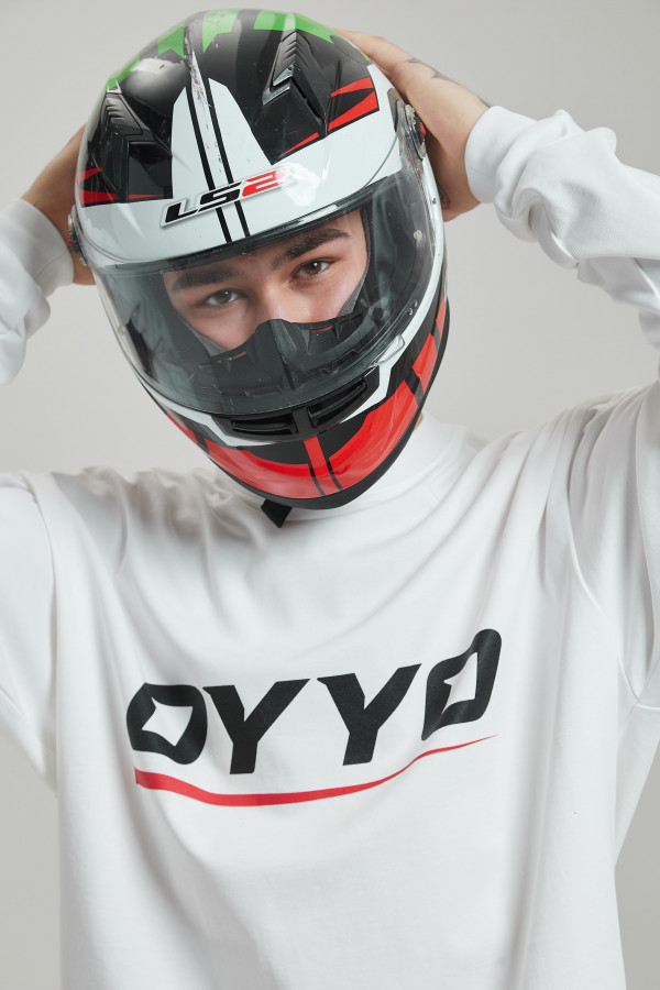 Лонгслив OYYO RACER RED белый L