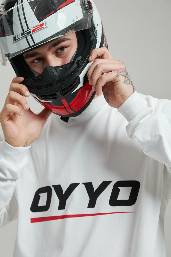 Лонгслив OYYO RACER RED белый L