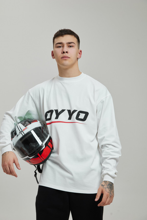 Лонгслив OYYO RACER RED белый L