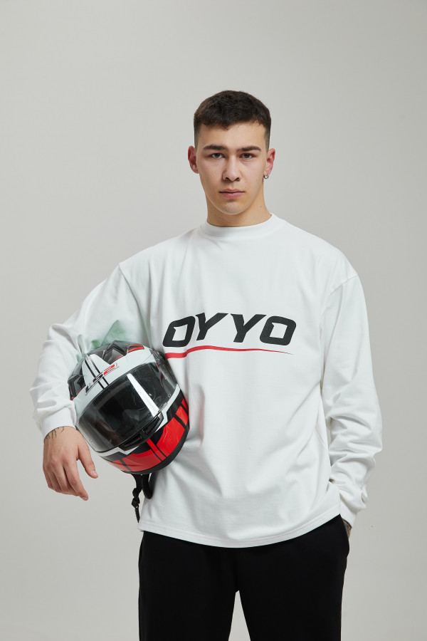 Лонгслив OYYO RACER RED белый L