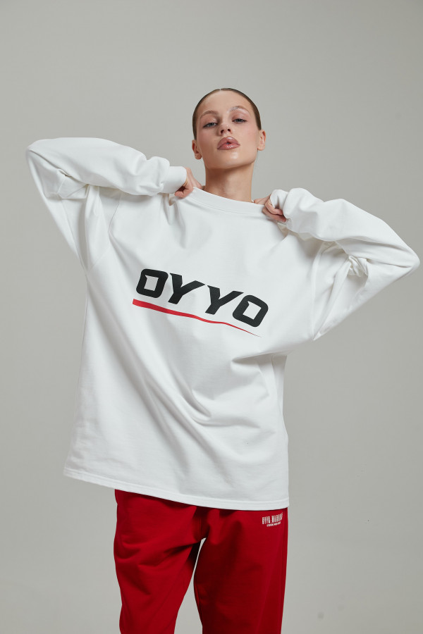 Лонгслив OYYO RACER RED белый L