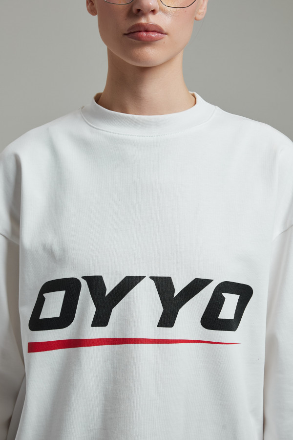 Лонгслив OYYO RACER RED белый L