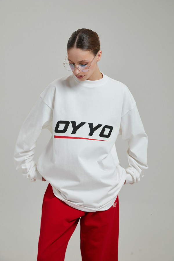 Лонгслив OYYO RACER RED белый L