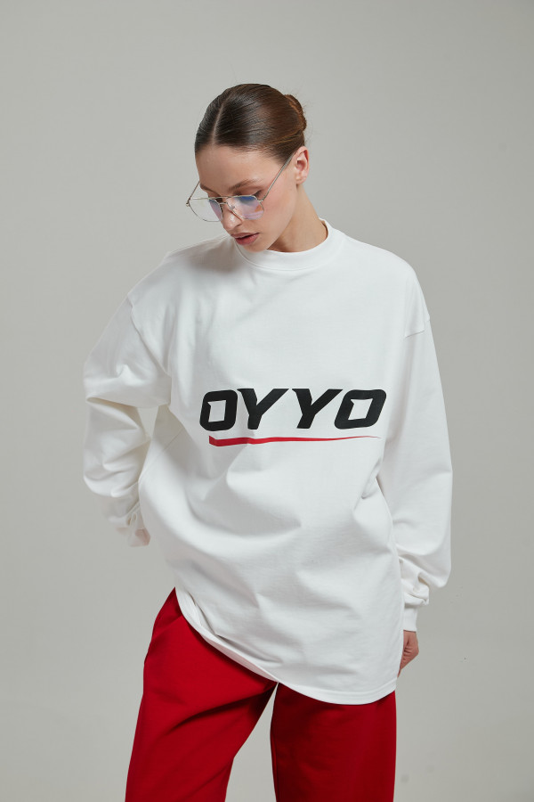 Лонгслив OYYO RACER RED белый L