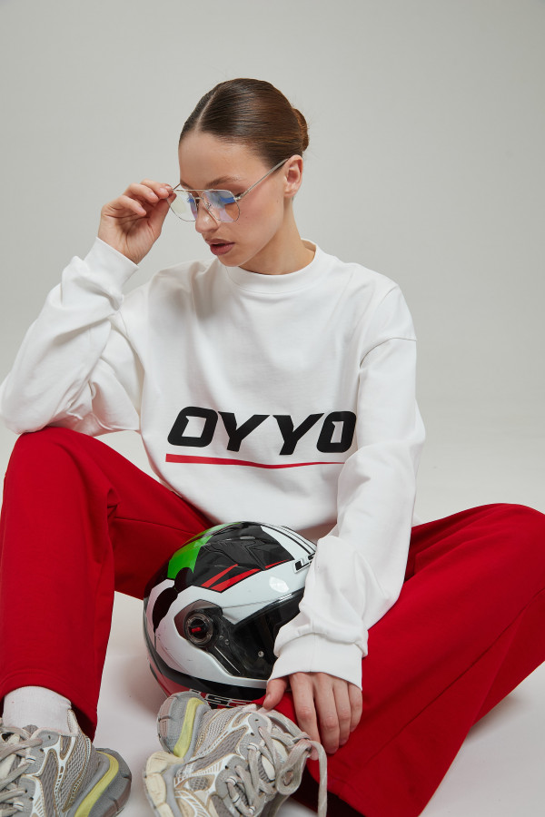 Лонгслив OYYO RACER RED белый L