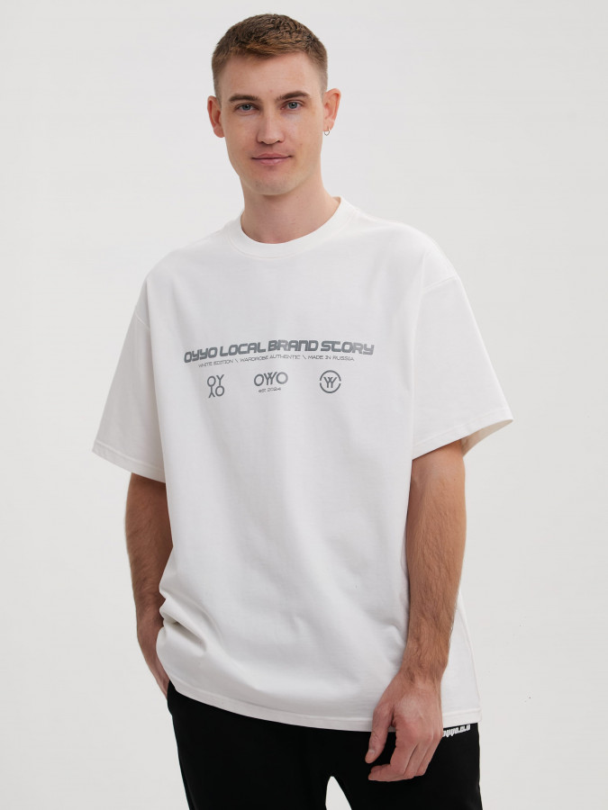 Футболка OYYO LOCAL белая S