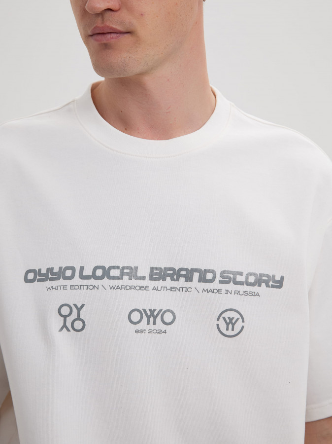Футболка OYYO LOCAL белая S