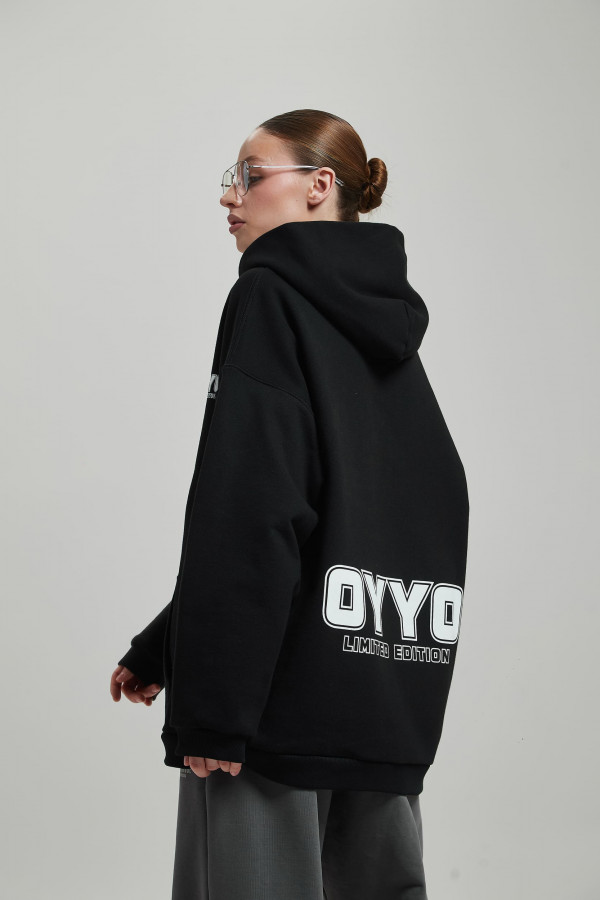 Зип худи OYYO QUADRO черный (M)