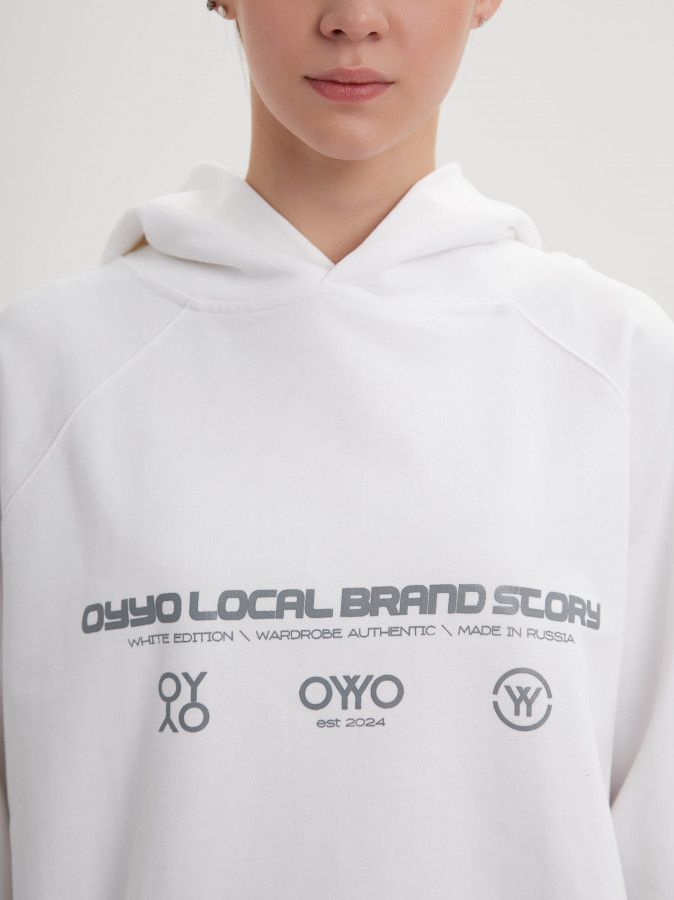 Худи OYYO LOCAL белый (S)