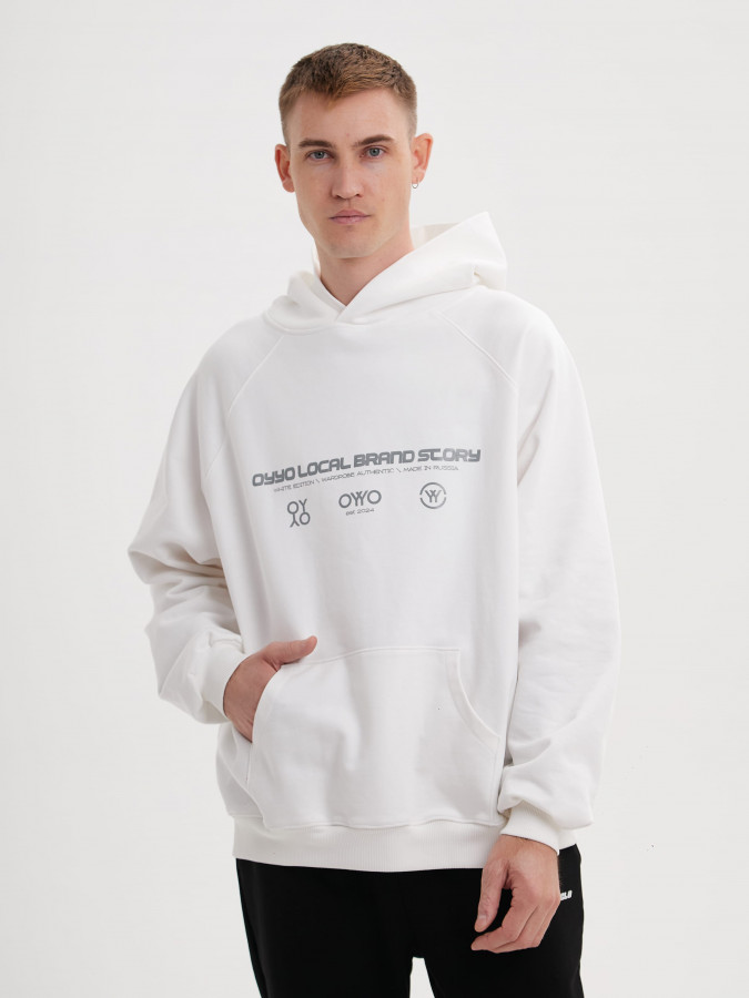 Худи OYYO LOCAL белый (S)